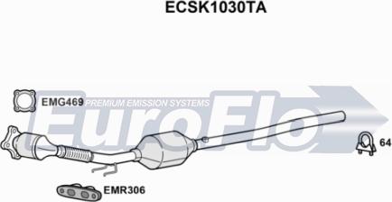 EuroFlo ECSK1030TA - Каталізатор avtolavka.club