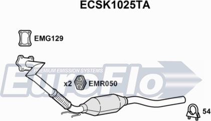 EuroFlo ECSK1025TA - Каталізатор avtolavka.club