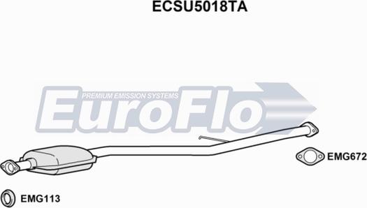 EuroFlo ECSU5018TA - Каталізатор avtolavka.club