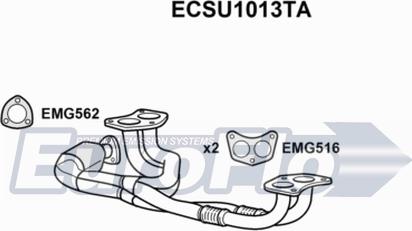 EuroFlo ECSU1013TA - Каталізатор avtolavka.club