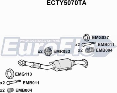 EuroFlo ECTY5070TA - Каталізатор avtolavka.club