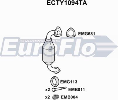 EuroFlo ECTY1094TA - Каталізатор avtolavka.club