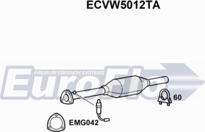 EuroFlo ECVW5012TA - Каталізатор avtolavka.club