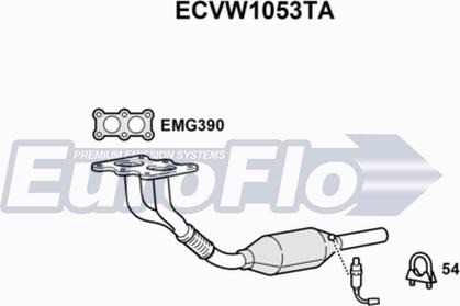 EuroFlo ECVW1053TA - Каталізатор avtolavka.club