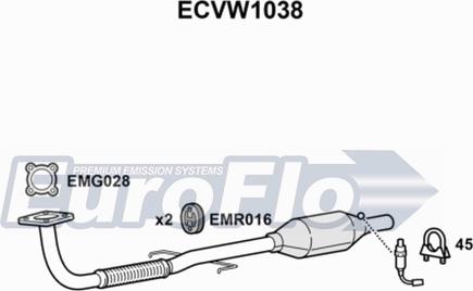 EuroFlo ECVW1038 - Каталізатор avtolavka.club