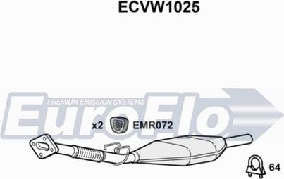 EuroFlo ECVW1025 - Каталізатор avtolavka.club