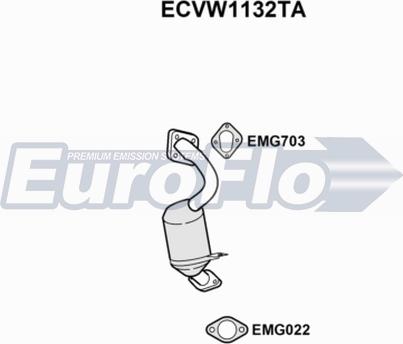 EuroFlo ECVW1132TA - Каталізатор avtolavka.club