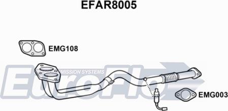 EuroFlo EFAR8005 - Труба вихлопного газу avtolavka.club