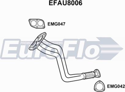 EuroFlo EFAU8006 - Труба вихлопного газу avtolavka.club