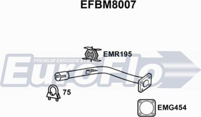 EuroFlo EFBM8007 - Труба вихлопного газу avtolavka.club