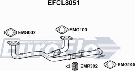 EuroFlo EFCL8051 - Труба вихлопного газу avtolavka.club