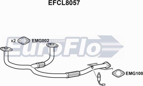 EuroFlo EFCL8057 - Труба вихлопного газу avtolavka.club