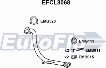 EuroFlo EFCL8068 - Труба вихлопного газу avtolavka.club