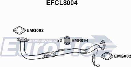 EuroFlo EFCL8004 - Труба вихлопного газу avtolavka.club