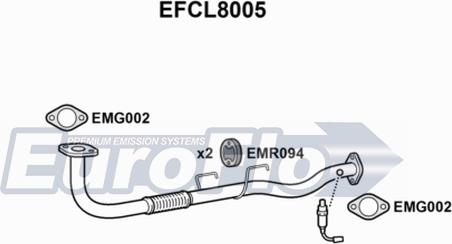 EuroFlo EFCL8005 - Труба вихлопного газу avtolavka.club