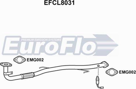 EuroFlo EFCL8031 - Труба вихлопного газу avtolavka.club