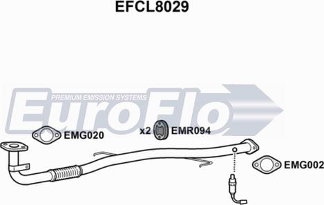 EuroFlo EFCL8029 - Труба вихлопного газу avtolavka.club
