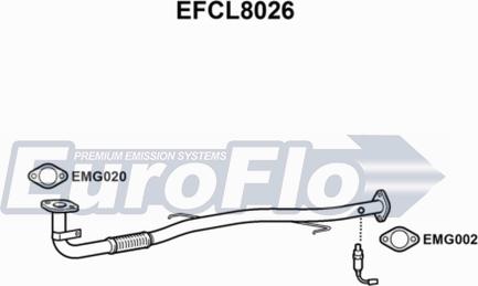 EuroFlo EFCL8026 - Труба вихлопного газу avtolavka.club