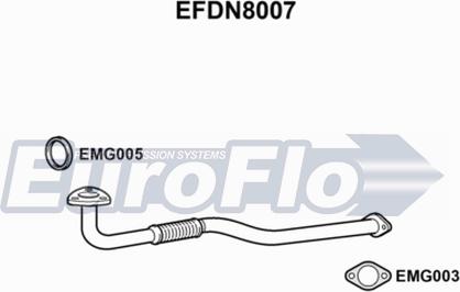EuroFlo EFDN8007 - Труба вихлопного газу avtolavka.club