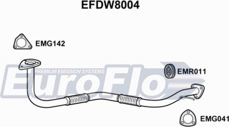 EuroFlo EFDW8004 - Труба вихлопного газу avtolavka.club