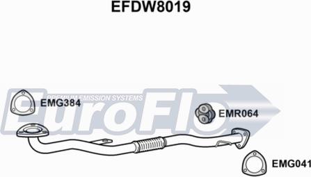 EuroFlo EFDW8019 - Труба вихлопного газу avtolavka.club