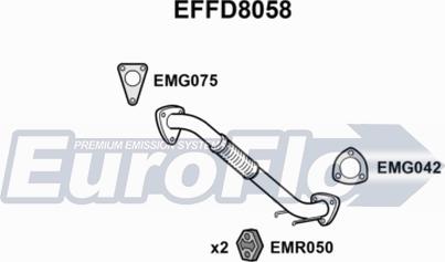 EuroFlo EFFD8058 - Труба вихлопного газу avtolavka.club