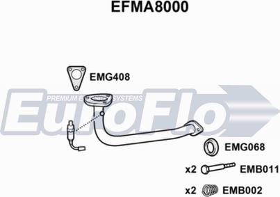 EuroFlo EFMA8000 - Труба вихлопного газу avtolavka.club