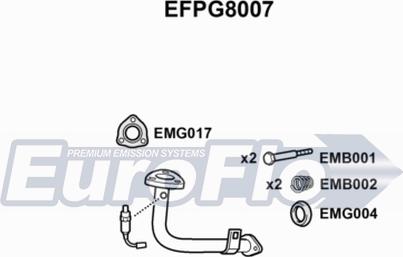 EuroFlo EFPG8007 - Труба вихлопного газу avtolavka.club