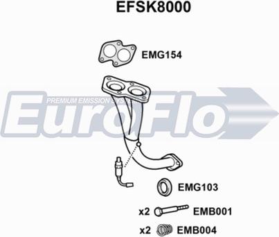 EuroFlo EFSK8000 - Труба вихлопного газу avtolavka.club