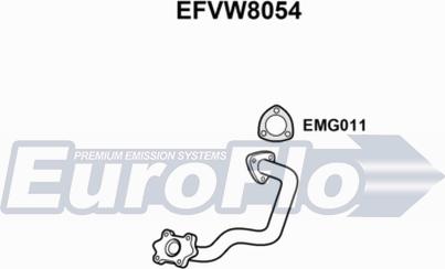 EuroFlo EFVW8054 - Труба вихлопного газу avtolavka.club