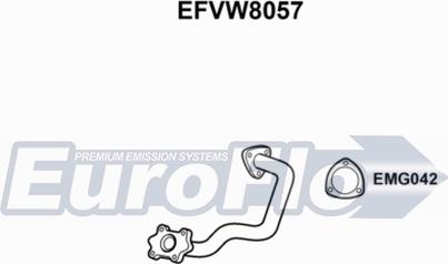 EuroFlo EFVW8057 - Труба вихлопного газу avtolavka.club