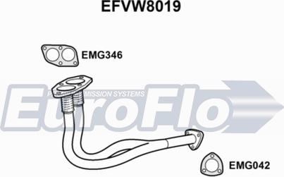 EuroFlo EFVW8019 - Труба вихлопного газу avtolavka.club
