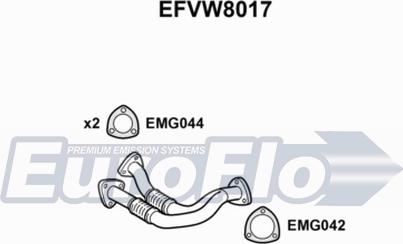 EuroFlo EFVW8017 - Труба вихлопного газу avtolavka.club