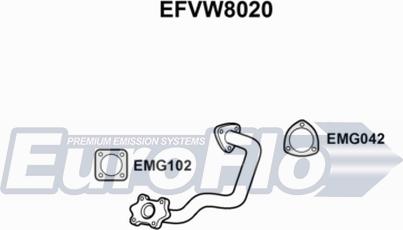 EuroFlo EFVW8020 - Труба вихлопного газу avtolavka.club