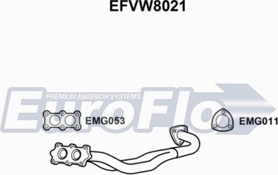 EuroFlo EFVW8021 - Труба вихлопного газу avtolavka.club