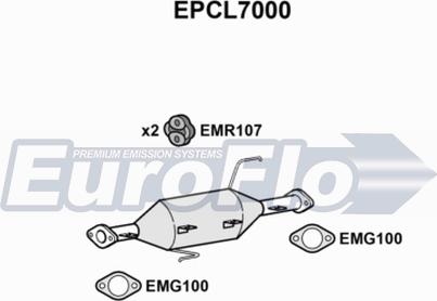 EuroFlo EPCL7000 - Сажі / частковий фільтр, система вихлопу ОГ avtolavka.club