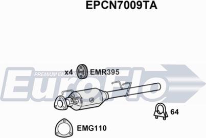 EuroFlo EPCN7009TA - Сажі / частковий фільтр, система вихлопу ОГ avtolavka.club