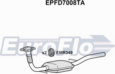 EuroFlo EPFD7008TA - Сажі / частковий фільтр, система вихлопу ОГ avtolavka.club