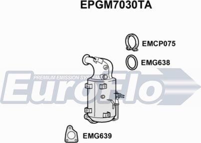EuroFlo EPGM7030TA - Сажі / частковий фільтр, система вихлопу ОГ avtolavka.club