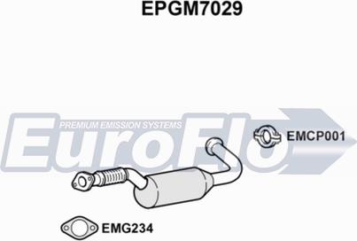 EuroFlo EPGM7029 - Сажі / частковий фільтр, система вихлопу ОГ avtolavka.club