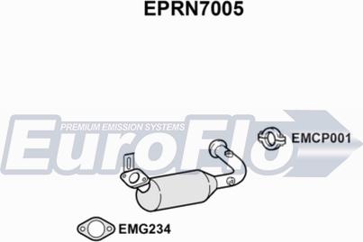 EuroFlo EPRN7005 - Сажі / частковий фільтр, система вихлопу ОГ avtolavka.club