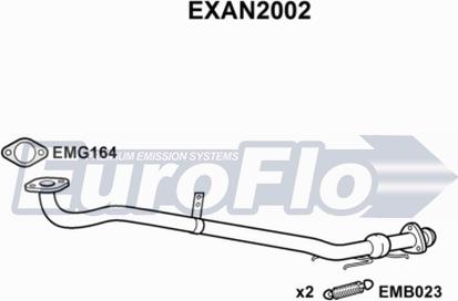 EuroFlo EXAN2002 - Труба вихлопного газу avtolavka.club