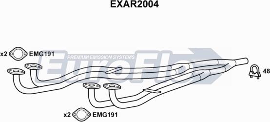 EuroFlo EXAR2004 - Труба вихлопного газу avtolavka.club