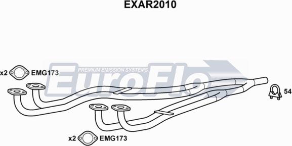 EuroFlo EXAR2010 - Труба вихлопного газу avtolavka.club