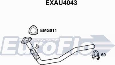 EuroFlo EXAU4043 - Труба вихлопного газу avtolavka.club