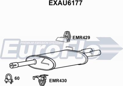 EuroFlo EXAU6177 - Глушник вихлопних газів кінцевий avtolavka.club