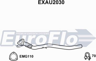 EuroFlo EXAU2030 - Труба вихлопного газу avtolavka.club