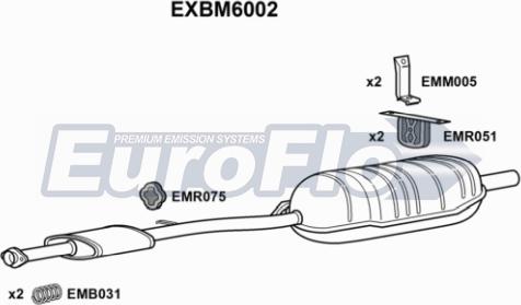 EuroFlo EXBM6002 - Глушник вихлопних газів кінцевий avtolavka.club