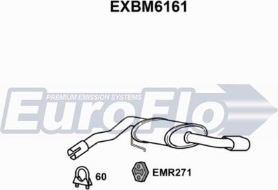 EuroFlo EXBM6161 - Глушник вихлопних газів кінцевий avtolavka.club