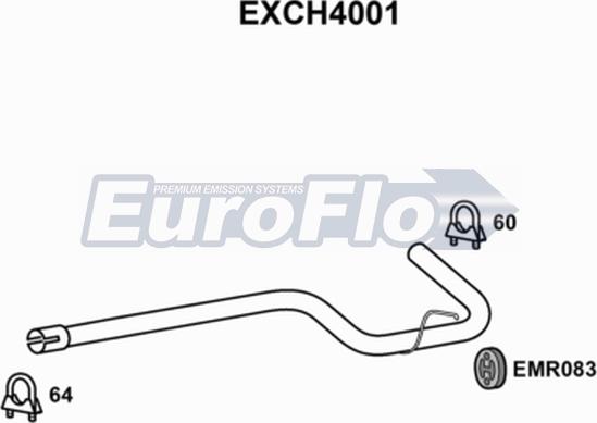 EuroFlo EXCH4001 - Труба вихлопного газу avtolavka.club